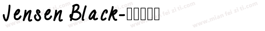 Jensen Black字体转换